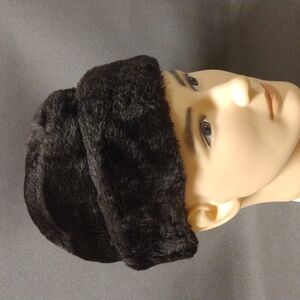 Vintage Russian Cossack Style Fur Hat